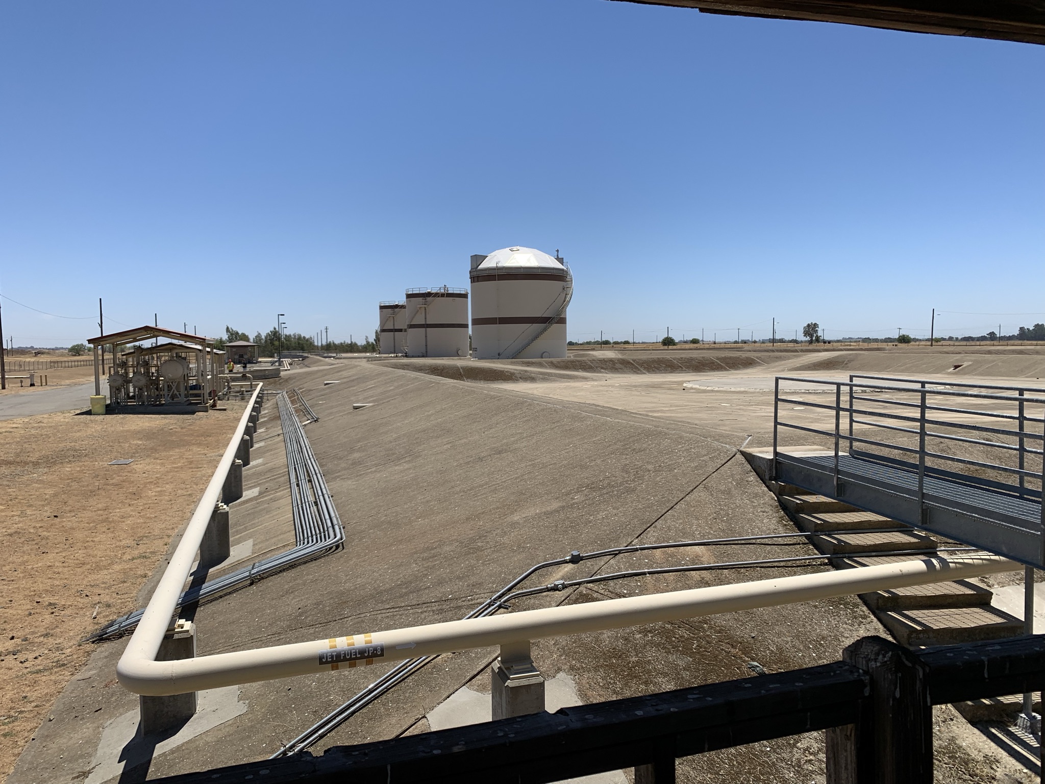F55_Fuel Receipt Area & Storage Tank at Beale AFB_Site Visit Photo
