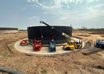 Jet Fuel Storage Tanks at RAAF Base Tindal, Australia